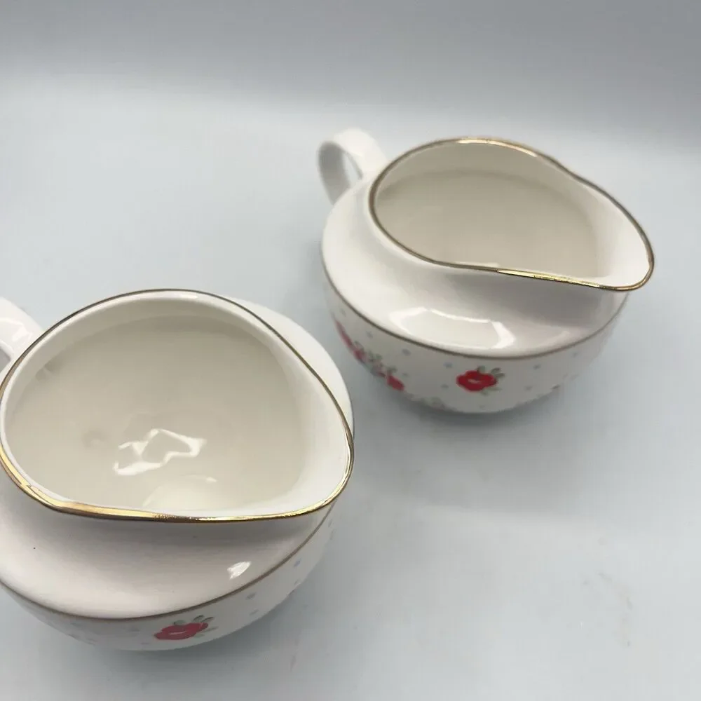 Grace Teaware Vintage Floral Creamers (2)